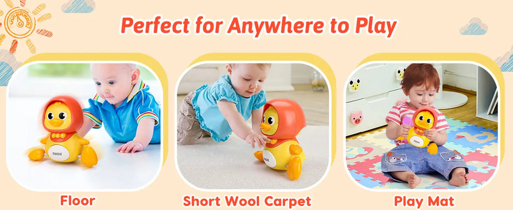 Baby Crawling Toys with Music Early Learning Development Interactive Walking Toy  Infant Learn to Walk for Girls Boys Christmas